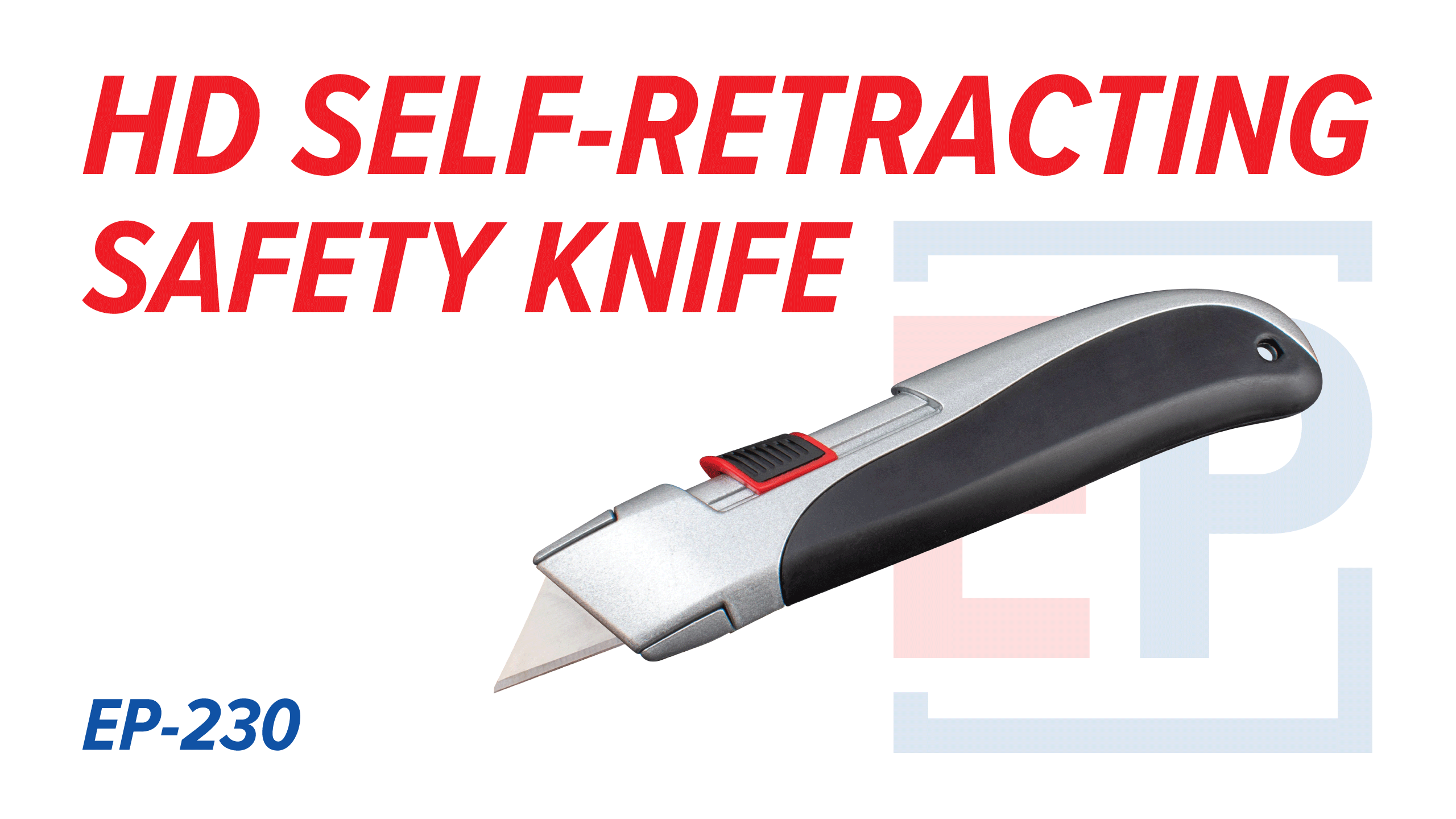 Heavy-Duty Self-Retracting Safety Knife | Utility Knife | Box Cutter